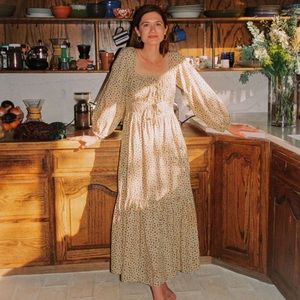 NWT Christy Dawn The Jennica Dress in Fauna Cream - size M